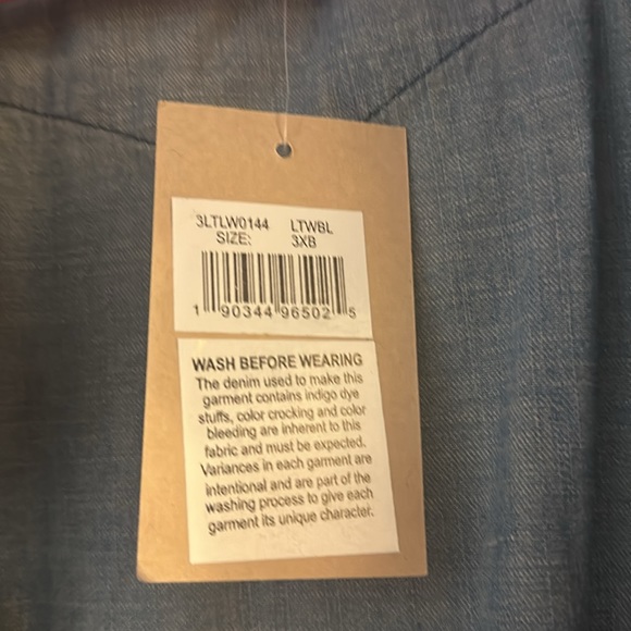 NWT Levi snap Jean shirt - Picture 3 of 5